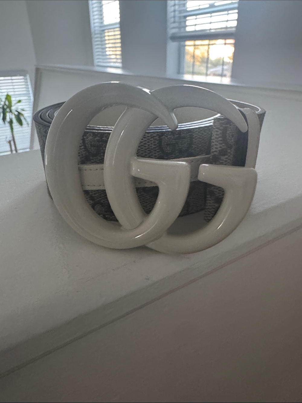 Gucci Logo Belt with Embossed Marking NEW!!can be unisex!